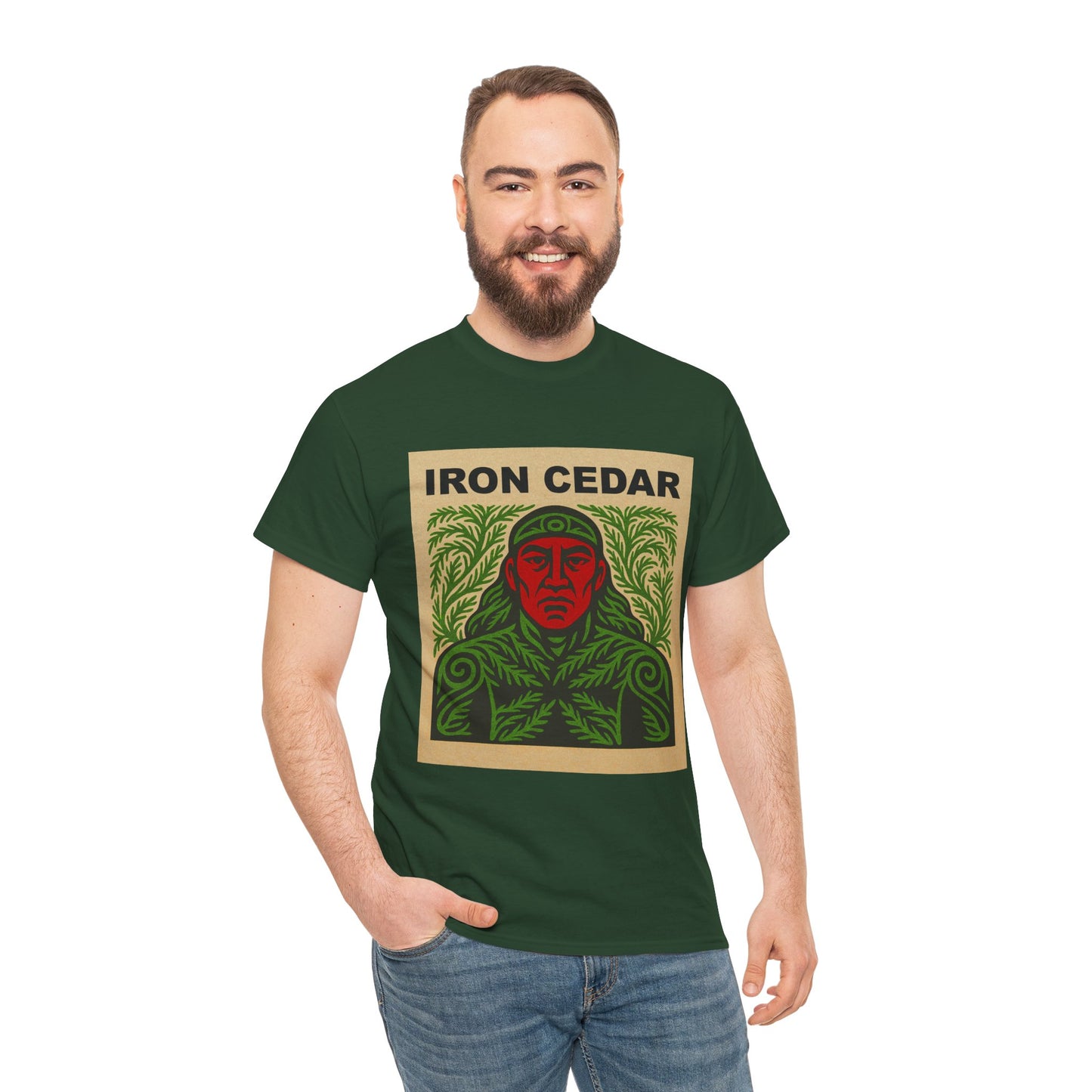 Iron Cedar 100% Heavy Cotton T-Shirt (Unisex)