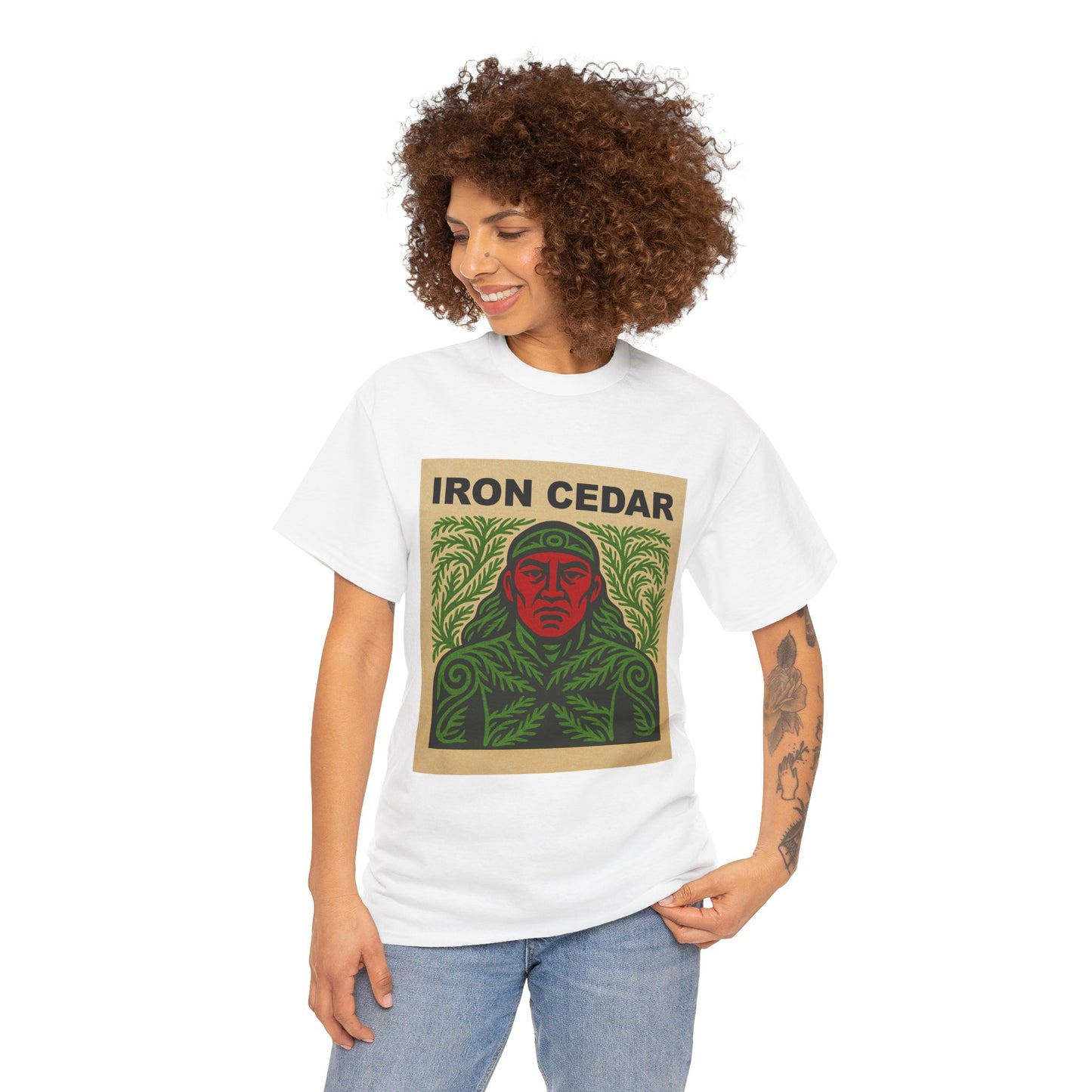Iron Cedar 100% Heavy Cotton T-Shirt (Unisex)