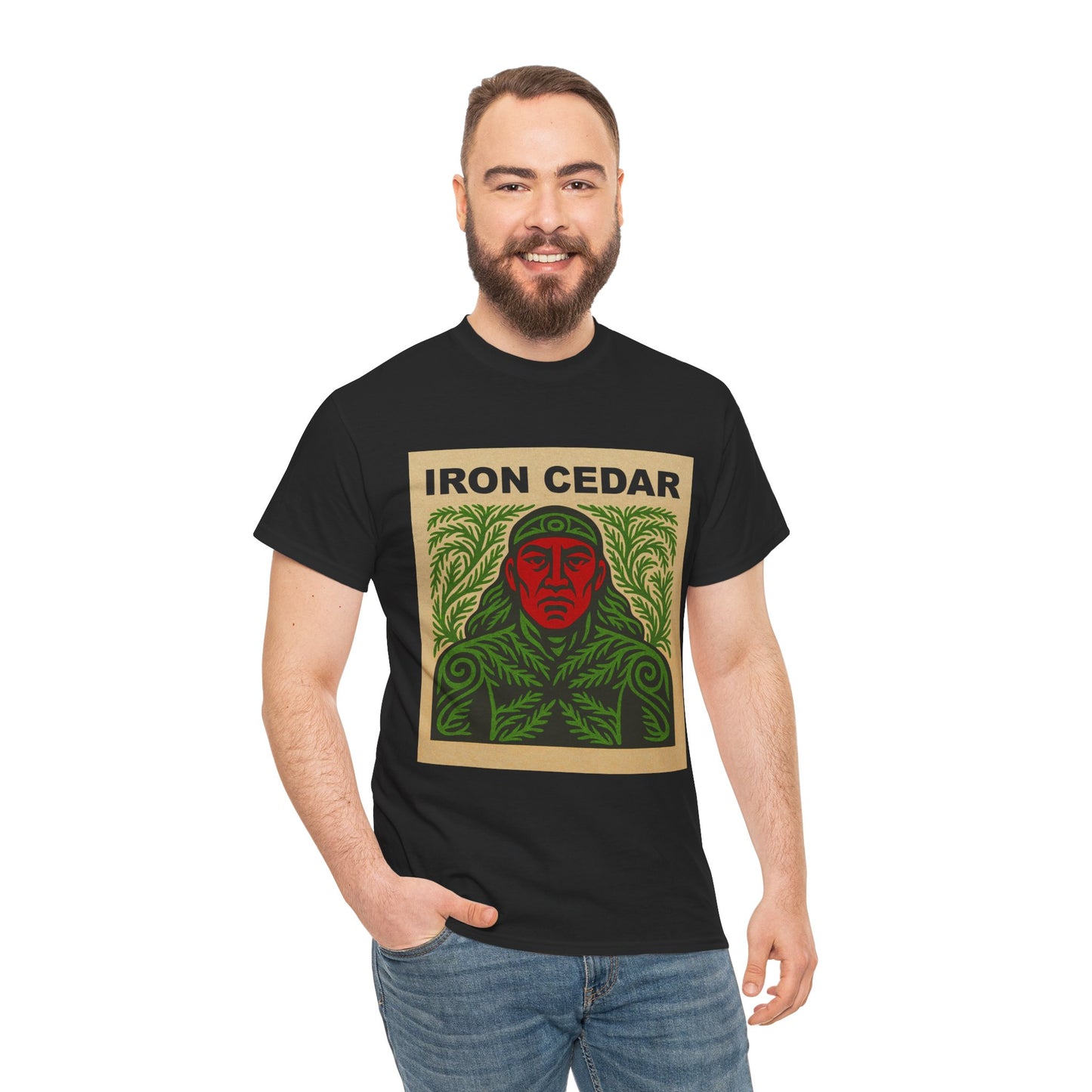 Iron Cedar 100% Heavy Cotton T-Shirt (Unisex)