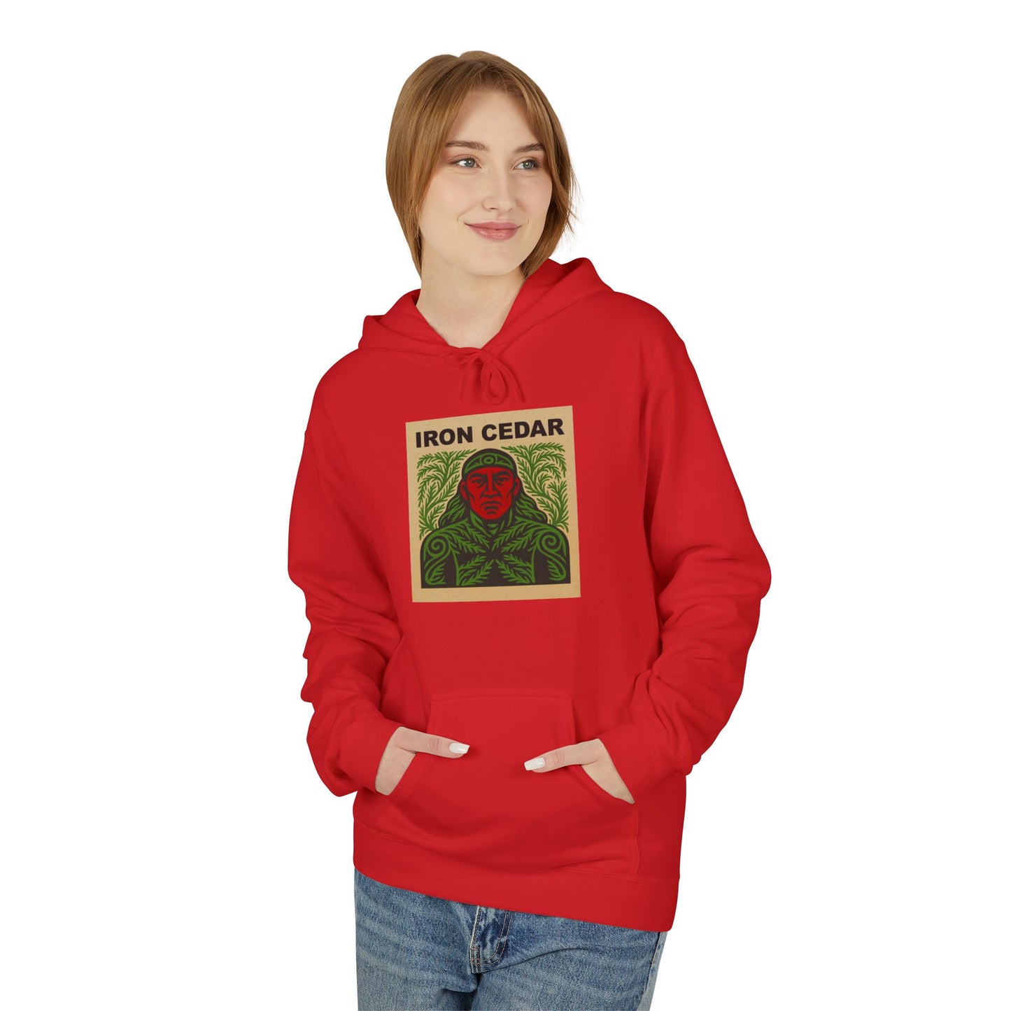 Iron Cedar Unisex Hoodie - Softstyle Fleece