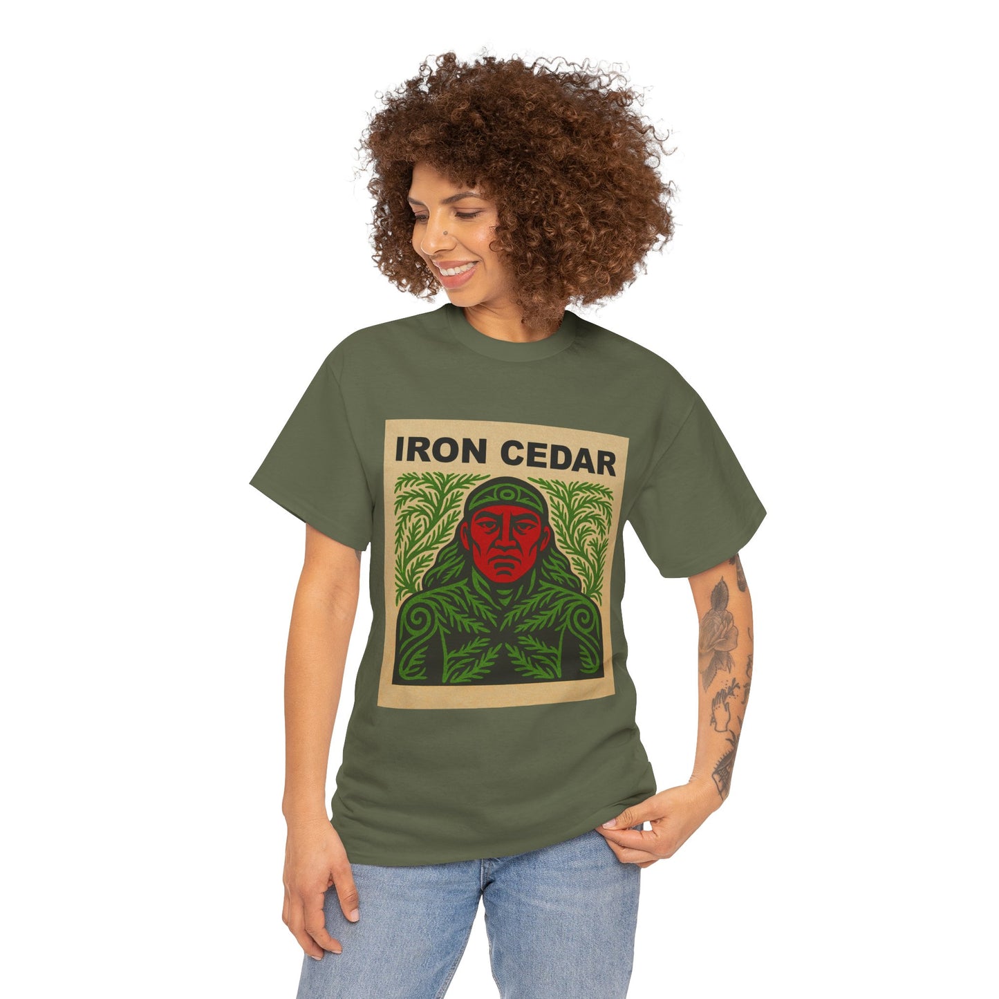 Iron Cedar 100% Heavy Cotton T-Shirt (Unisex)