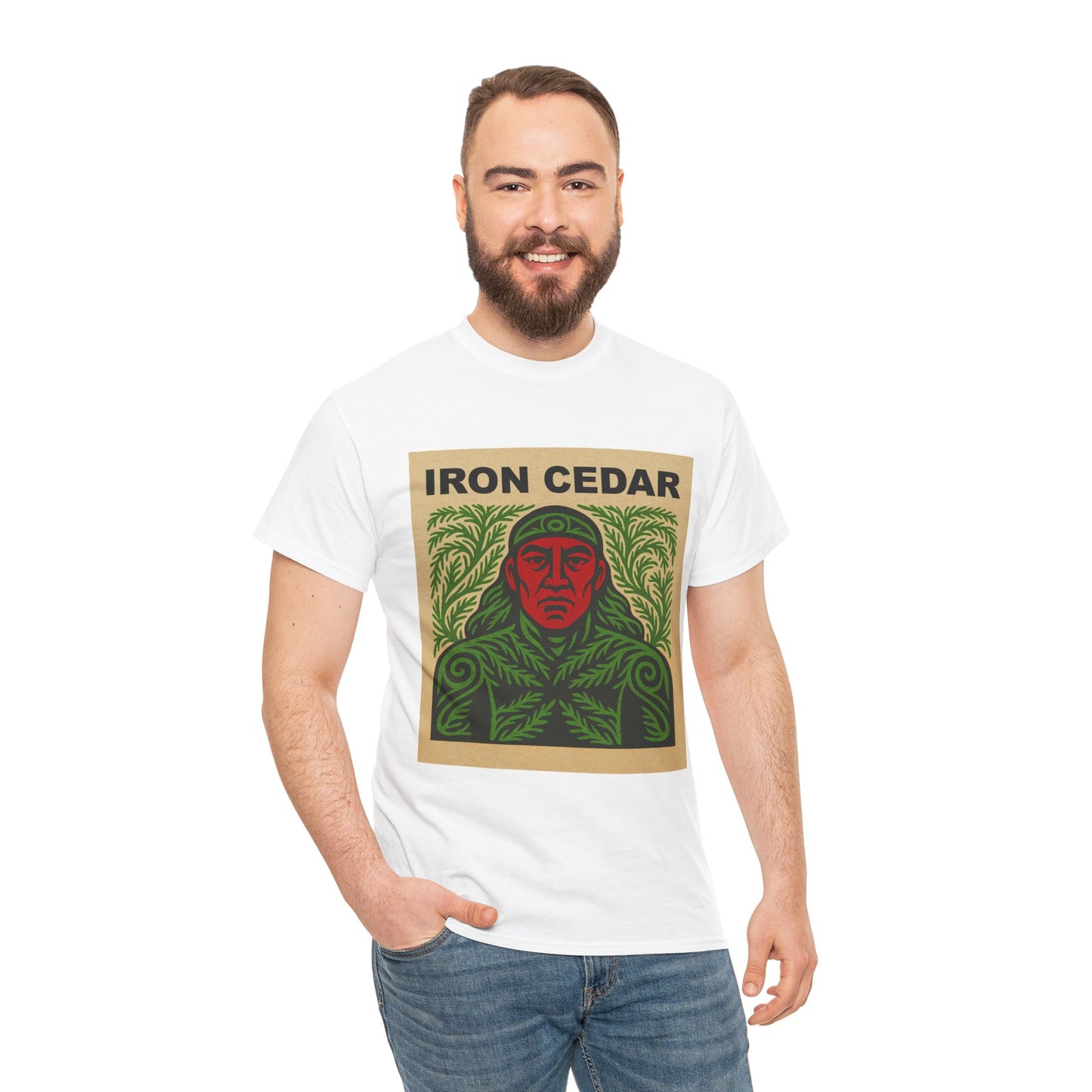 Iron Cedar 100% Heavy Cotton T-Shirt (Unisex)