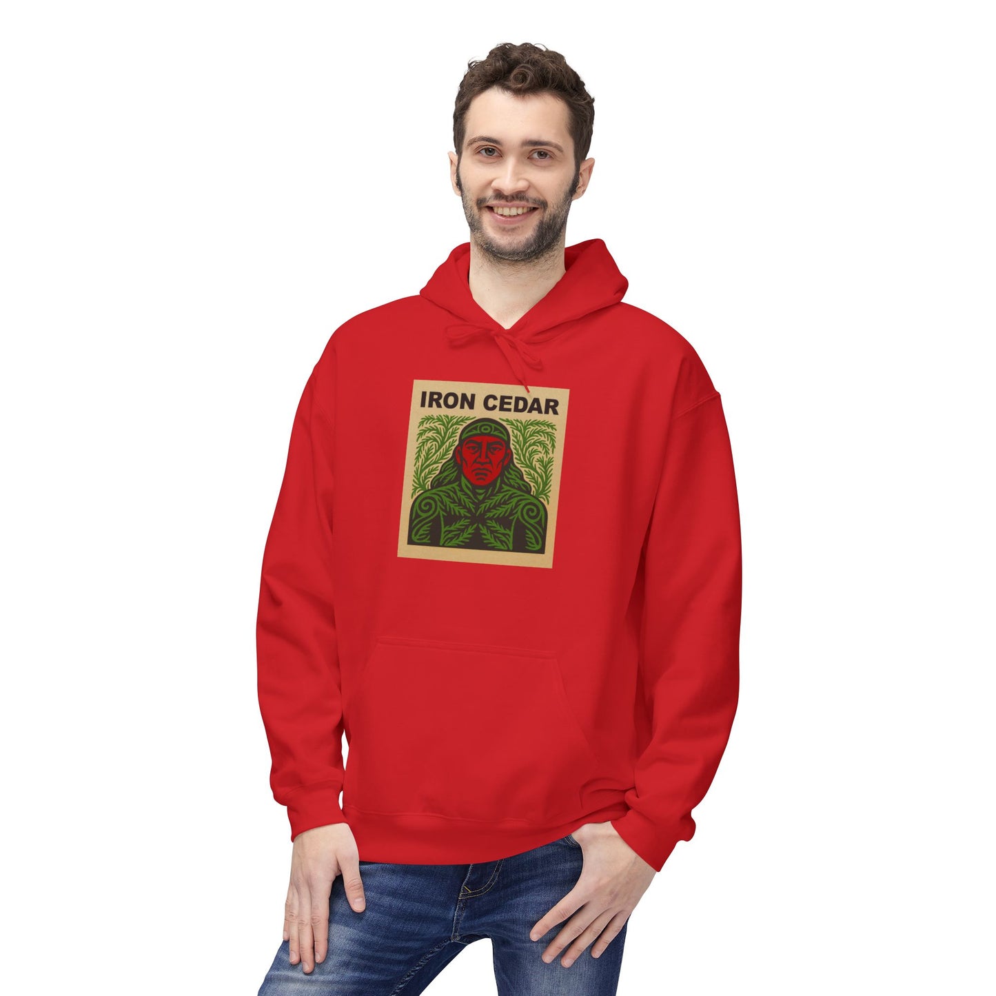 Iron Cedar Unisex Hoodie - Softstyle Fleece