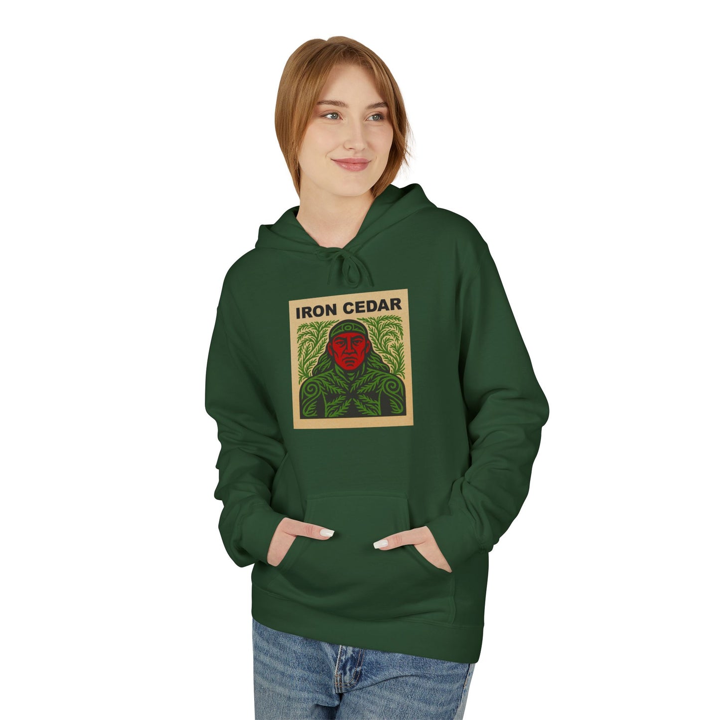 Iron Cedar Unisex Hoodie - Softstyle Fleece