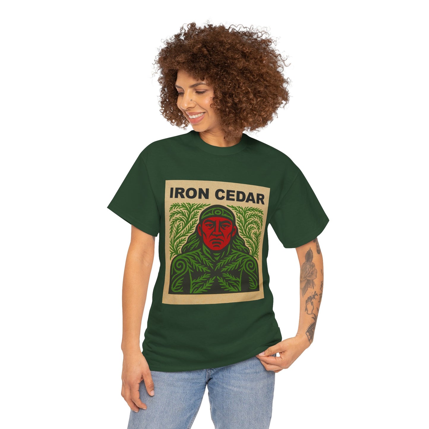 Iron Cedar 100% Heavy Cotton T-Shirt (Unisex)