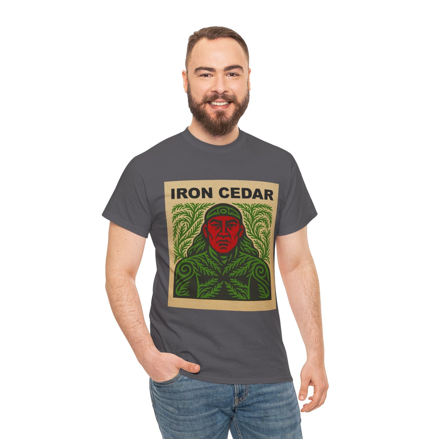 Iron Cedar 100% Heavy Cotton T-Shirt (Unisex)