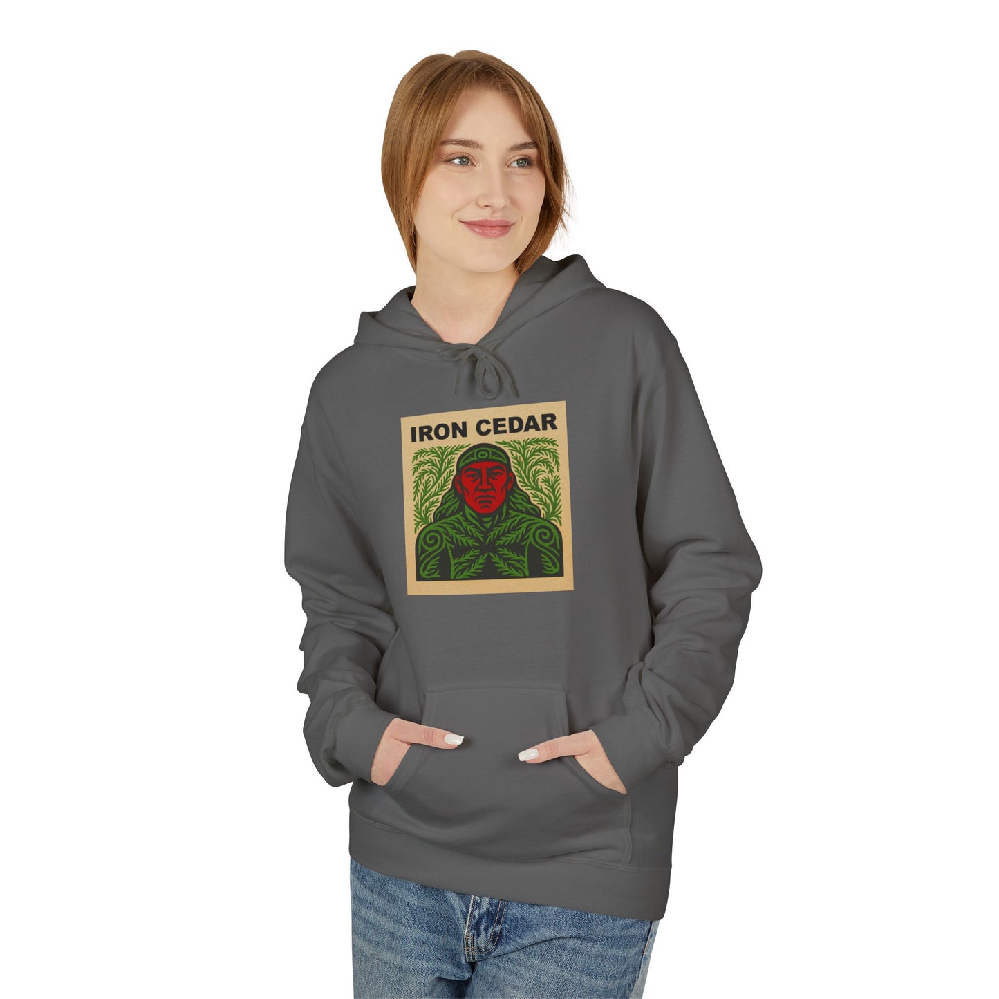 Iron Cedar Unisex Hoodie - Softstyle Fleece