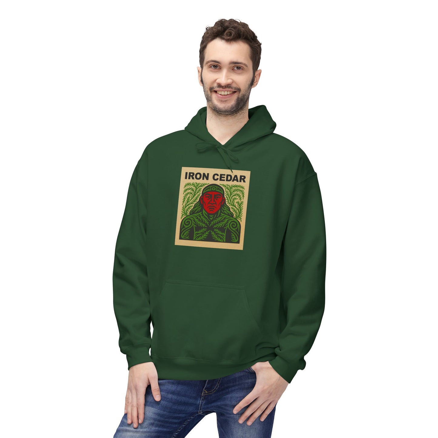 Iron Cedar Unisex Hoodie - Softstyle Fleece