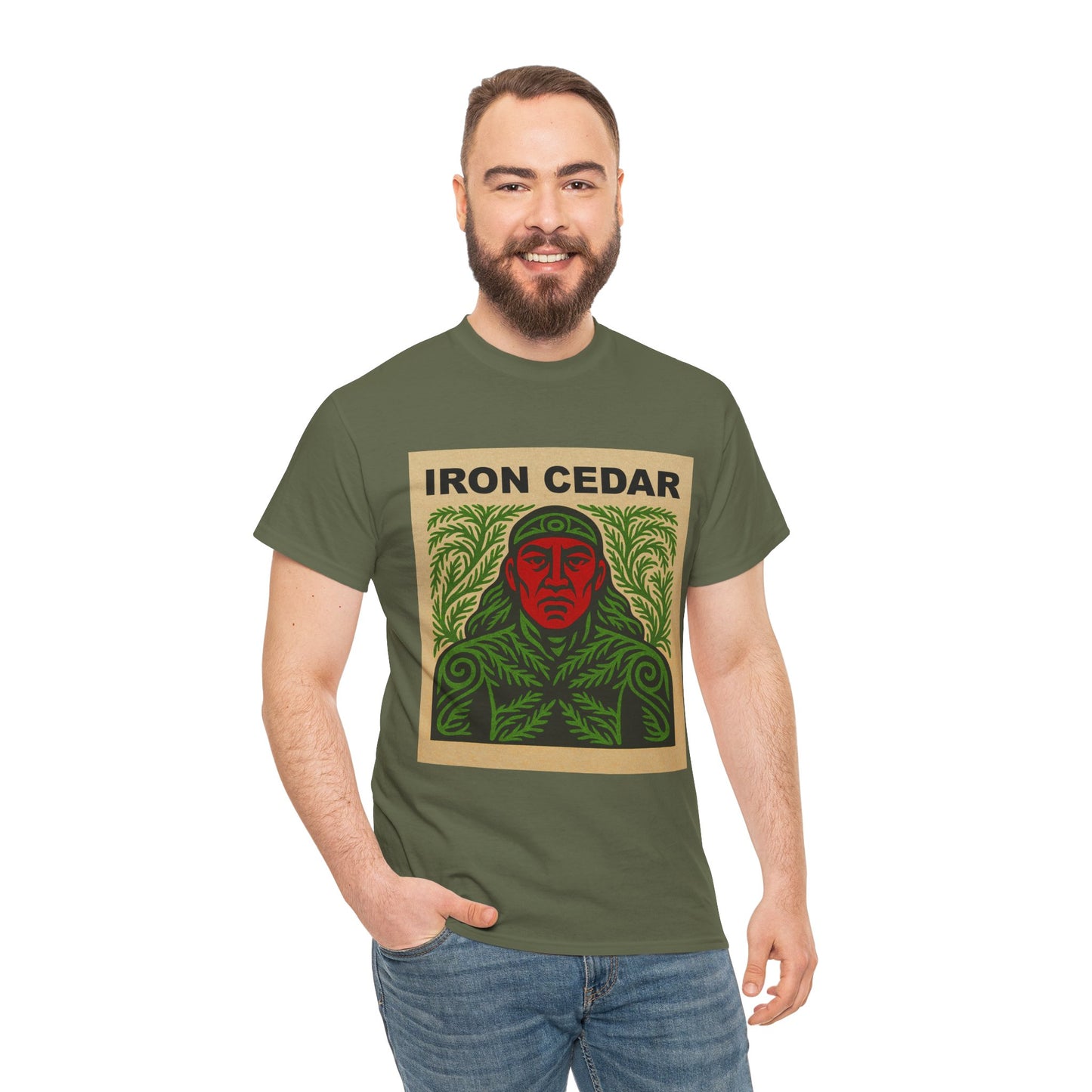Iron Cedar 100% Heavy Cotton T-Shirt (Unisex)