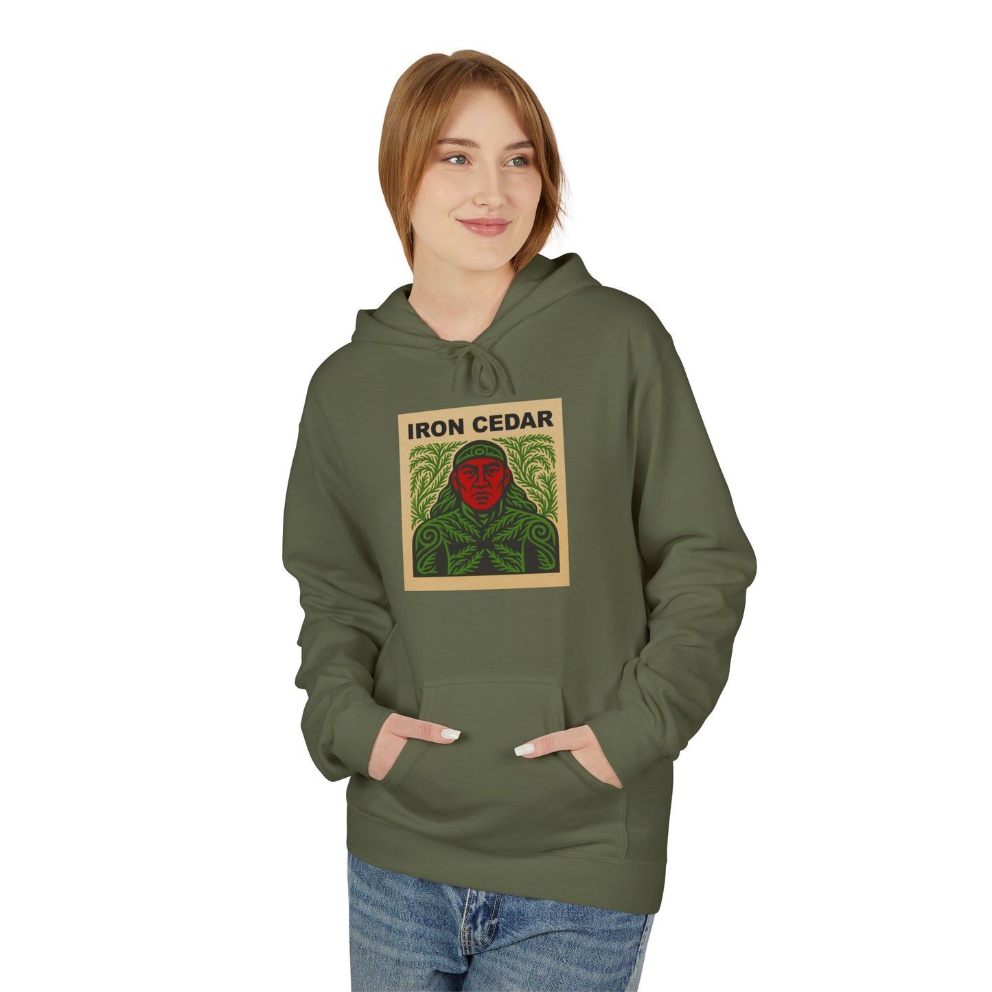Iron Cedar Unisex Hoodie - Softstyle Fleece